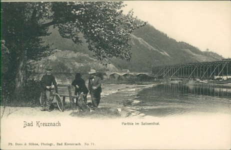 Alte Ansichtskarte Bad Kreuznach, Partie im Salinental