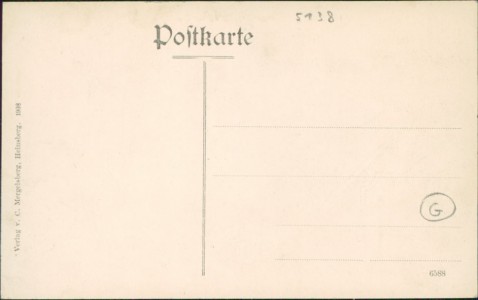 Adressseite der Ansichtskarte Heinsberg, Apfelstraße
