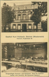 Alte Ansichtskarte Steimel (Westerwald), Gasthof Kurt Hobbach