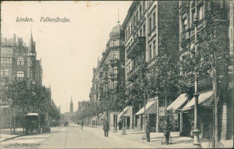 Alte Ansichtskarte Linden, Falkenstraße