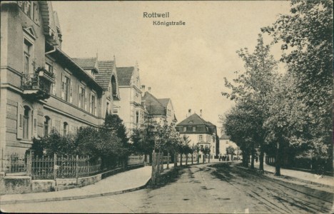 Alte Ansichtskarte Rottweil, Königstraße