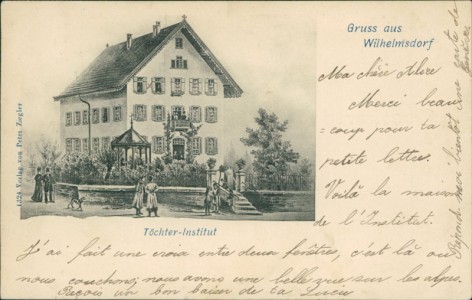 Alte Ansichtskarte Wilhelmsdorf, Töchter-Institut