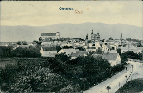Alte Ansichtskarte Ottmachau / Otmuchów, Gesamtansicht