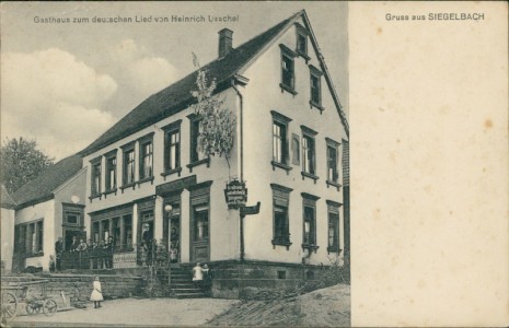 Alte Ansichtskarte Kaiserslautern-Siegelbach, Gasthaus zum deutschen Lied von Heinrich Urschel