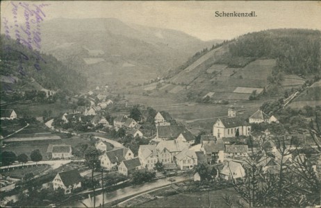 Alte Ansichtskarte Schenkenzell, Gesamtansicht