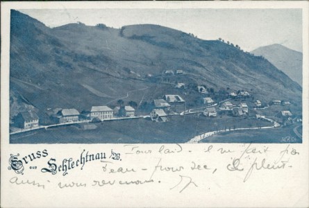 Alte Ansichtskarte Gruss aus Schlechtnau i/W., Gesamtansicht