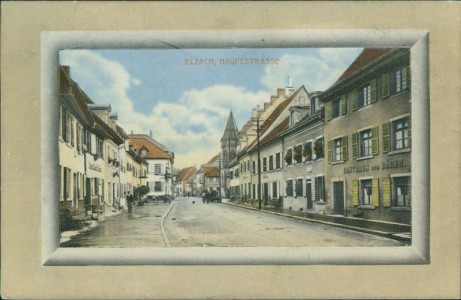 Alte Ansichtskarte Elzach, Hauptstrasse