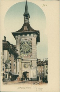 Alte Ansichtskarte Bern, Zeitglockenturm