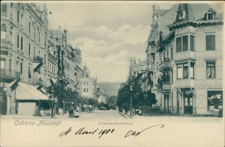 Alte Ansichtskarte Koblenz-Neustadt, Schenkendorfstrasse