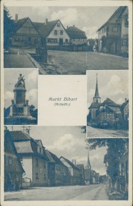 Alte Ansichtskarte Markt Bibart (Scheinfeld), Mehrbildkarte