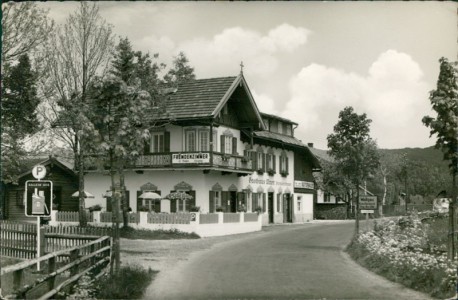 Alte Ansichtskarte Wallgau, Gasthaus Mayr