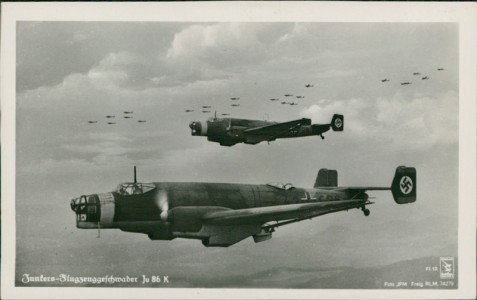 Alte Ansichtskarte Junkers-Flugzeuggeschwader Ju 86 K, 