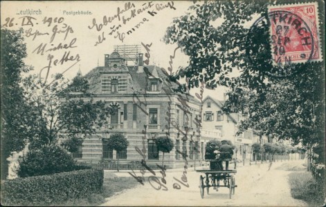 Alte Ansichtskarte Leutkirch im Allgäu, Postgebäude