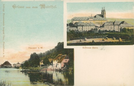 Alte Ansichtskarte Hausen (bei Aschaffenburg), Hausen a. M., Schloss Banz