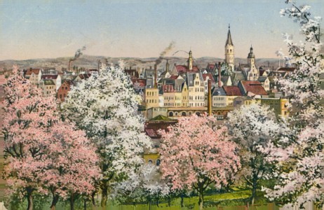 Alte Ansichtskarte Frankenthal (Pfalz), Die sonnige Pfalz in der Blüte