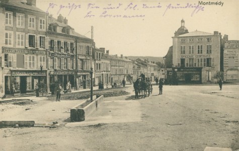 Alte Ansichtskarte Montmédy, Platz