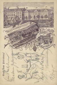 Alte Ansichtskarte Trier, Gruß vom Petrisberg (frühe Karte)