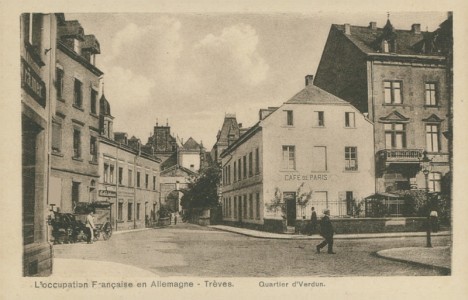 Alte Ansichtskarte Trier, Quartier d'Verdun