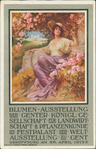 Alte Ansichtskarte Gent, Blumen-Ausstellung der Genter Königl. Gesellschaft für Landwirtschaft & Pflanzenkunde 1913