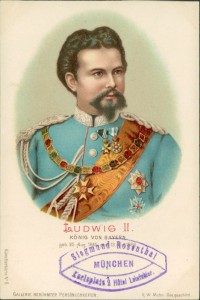 Alte Ansichtskarte Ludwig II, König von Bayern