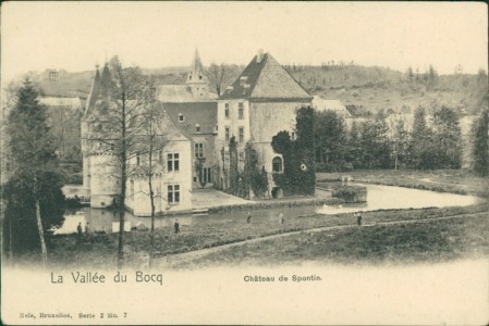 Alte Ansichtskarte Yvoir, La Vallée du Bocq. Château de Spontin