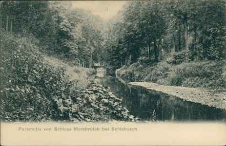Alte Ansichtskarte Leverkusen, Parkmotiv von Schloss Morsbroich