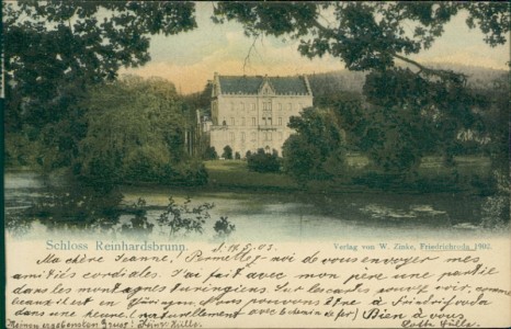Alte Ansichtskarte Schloss Reinhardsbrunn, 
