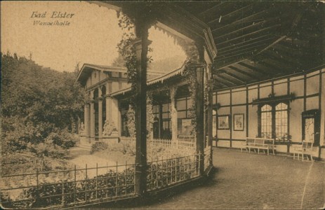 Alte Ansichtskarte Bad Elster, Wandelhalle
