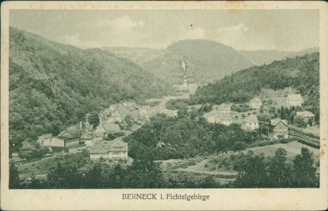 Alte Ansichtskarte Berneck i. Fichtelgebirge, Teilansicht