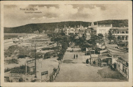 Alte Ansichtskarte Binz a. Rügen, Strandpromenade