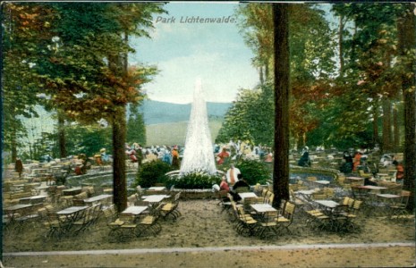 Alte Ansichtskarte Park Lichtenwalde, 