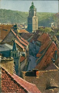 Alte Ansichtskarte Meissen, Blick vom Schlossberg