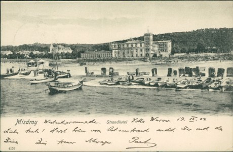 Alte Ansichtskarte Misdroy, Strandhotel