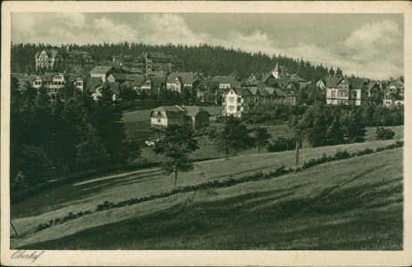 Alte Ansichtskarte Oberhof, Teilansicht