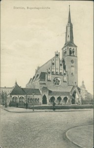 Alte Ansichtskarte Stettin, Bugenhagenkirche