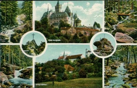 Alte Ansichtskarte Schloss Wernigerode, Schloss Ilsenburg, 