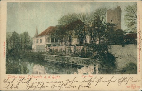 Alte Ansichtskarte Gruss aus Schwerte a. d. Ruhr, Haus Ruhr