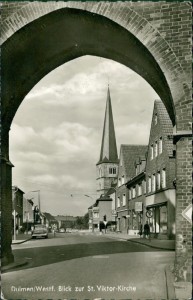 Alte Ansichtskarte Dülmen/Westf., Blick zur St. Viktor-Kirche