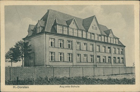 Alte Ansichtskarte H.-Dorsten, Augusta-Schule