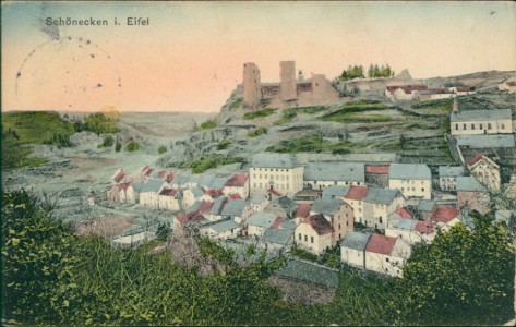 Alte Ansichtskarte Schönecken i. Eifel, Gesamtansicht