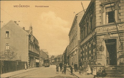 Alte Ansichtskarte Meiderich, Horststrasse