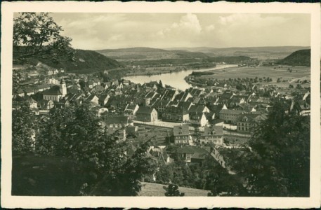Alte Ansichtskarte Waldshut a. Hochrhein, Blick zur Aaremündung