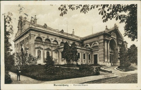 Alte Ansichtskarte Ravensburg, Konzerthaus