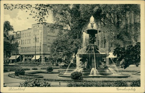 Alte Ansichtskarte Düsseldorf, Corneliusplatz