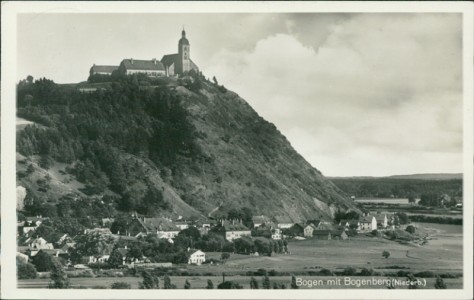 Alte Ansichtskarte Bogen mit Bogenberg (Niederb.), 