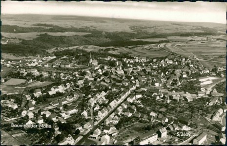 Alte Ansichtskarte Baumholder/Nahe, Luftaufnahme