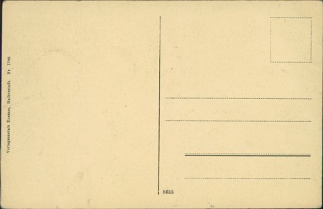 Adressseite der Ansichtskarte Clausthal i. H., Roemer-Denkmal