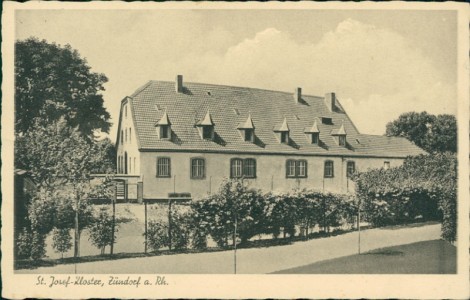 Alte Ansichtskarte Zündorf a. Rh., St. Josef-Kloster