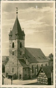 Alte Ansichtskarte Feucht bei Nürnberg, Evang.-Luth. Kirche St. Jakob