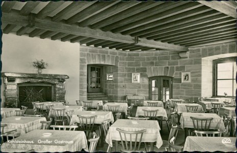 Alte Ansichtskarte Berchtesgaden, Kehlsteinhaus. Großer Gastraum